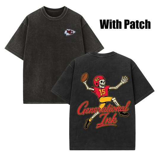 Athletes Never Die Acid Wash Tee