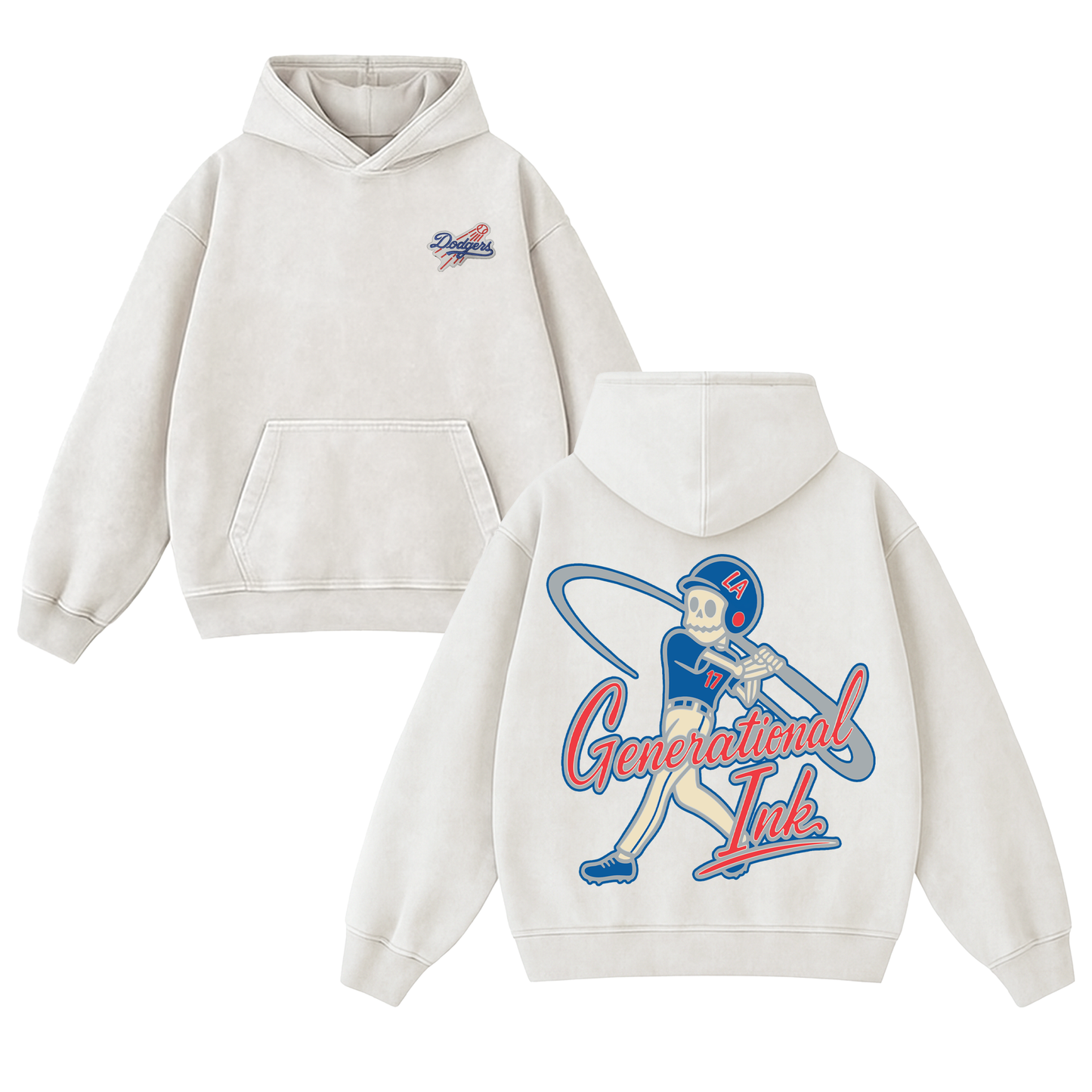 Athletes Never Die Acid Wash Hoodie