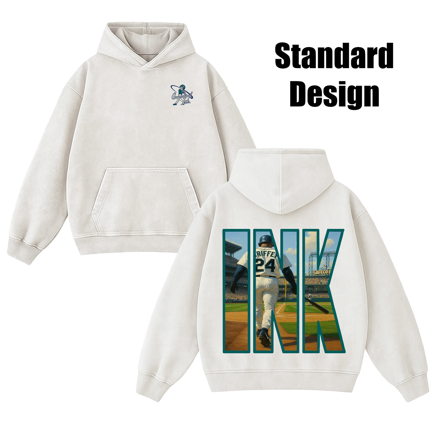 Custom Signature Ink Acid Wash Hoodie