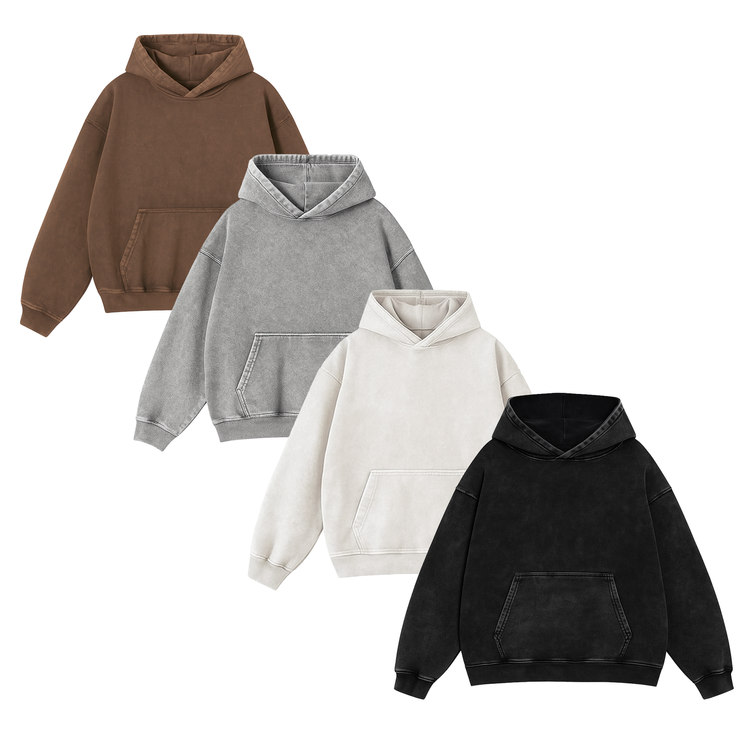 Custom Signature Ink Acid Wash Hoodie